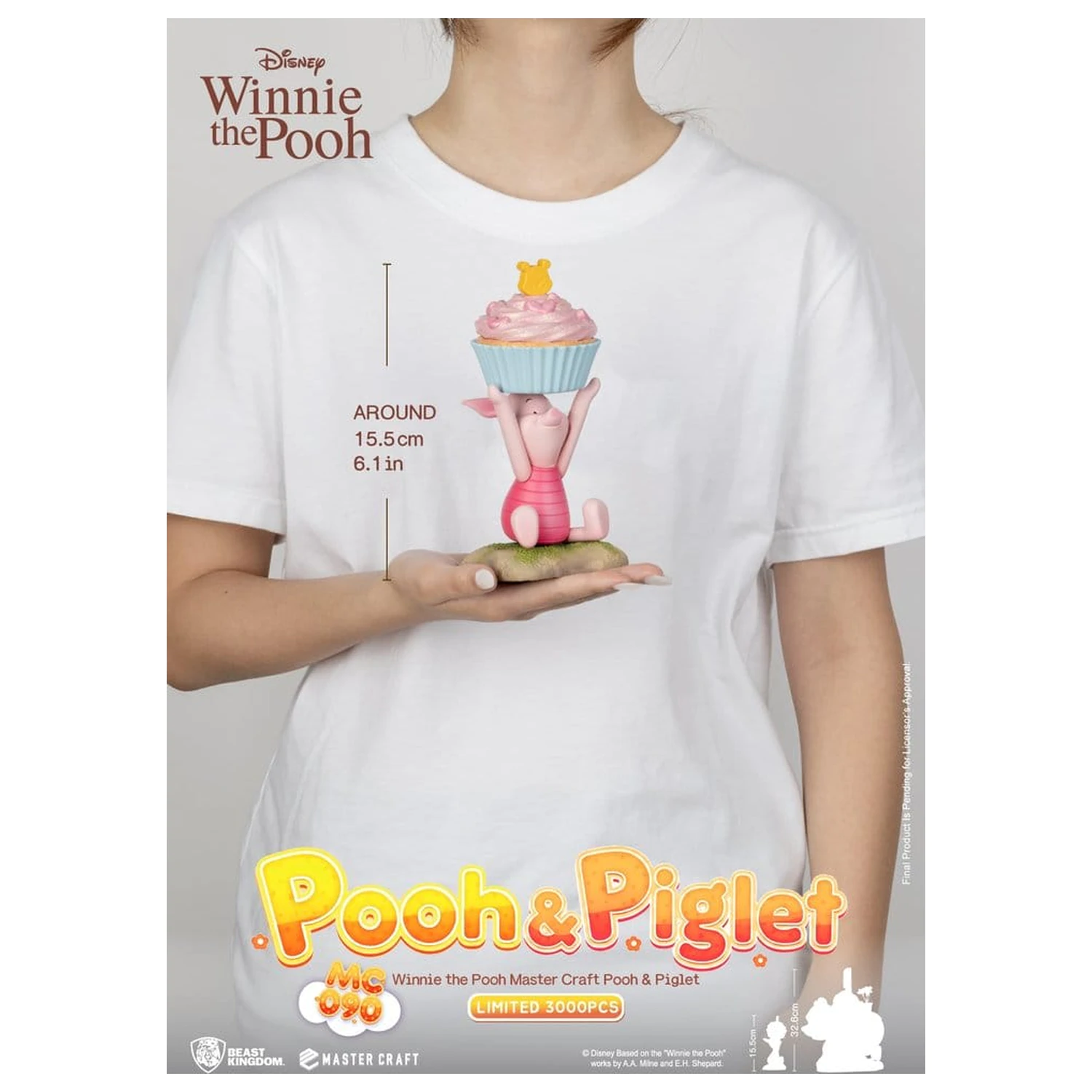 Disney Master Craft Statue Pu der Bär & Ferkel 33 cm Produktfoto