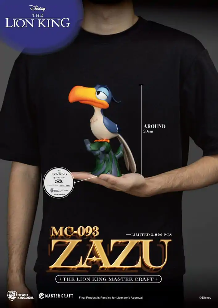 Disney Master Craft Statue Der König der Löwen Zazu 20 cm Produktfoto