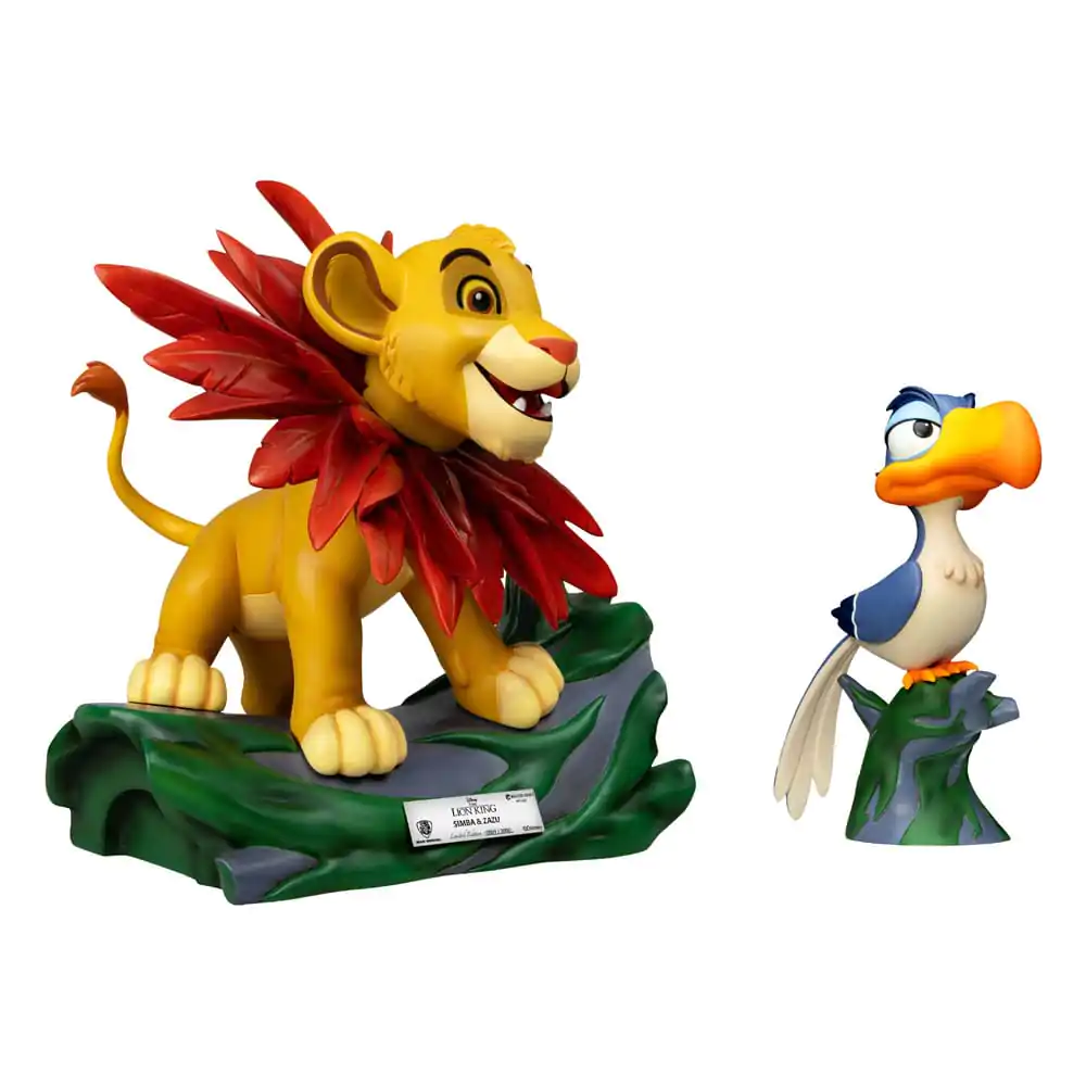 Disney Master Craft Statuen 2er-Pack Der König der Löwen Little Simba & Zazu 31 cm Produktfoto