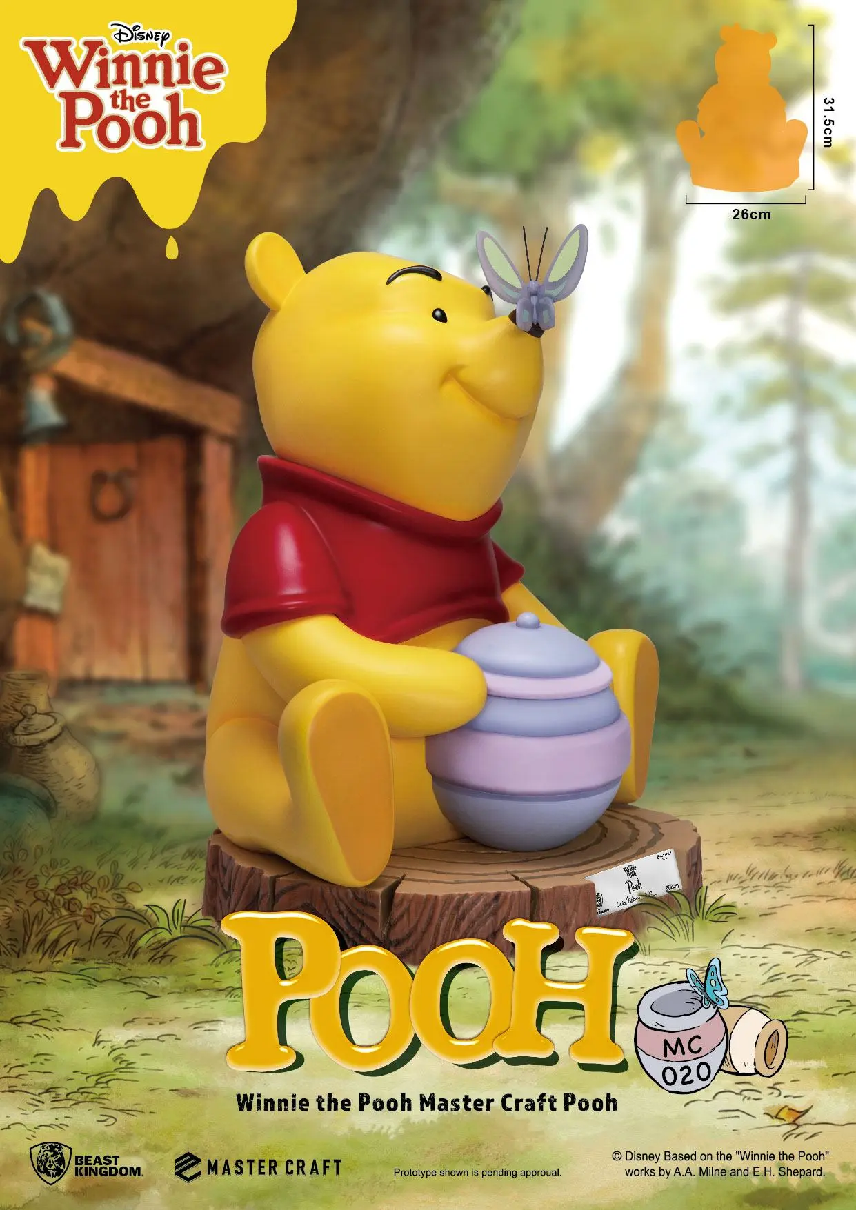 Disney Master Craft Statue Winnie the Pooh 31 cm termékfotó