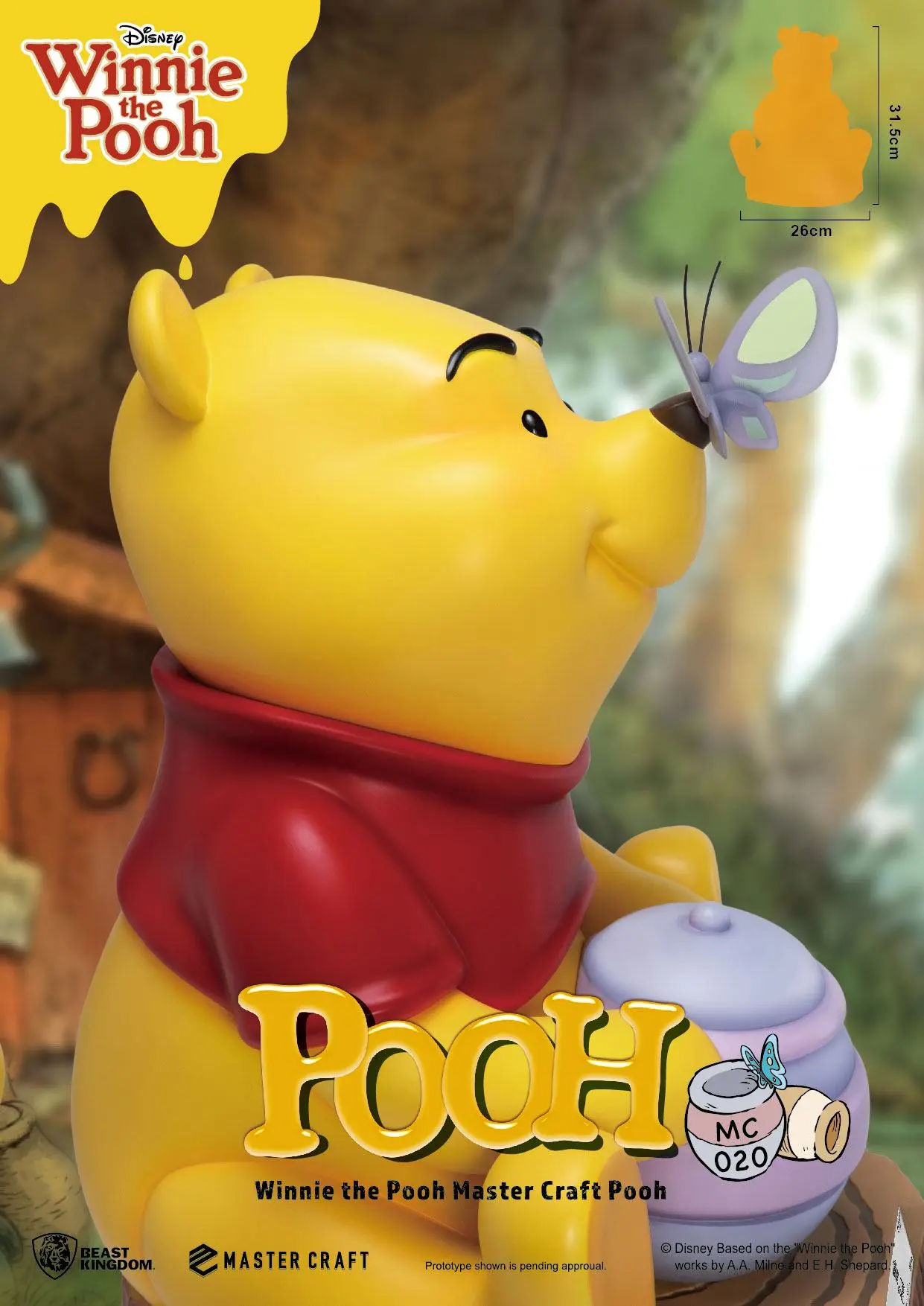 Disney Master Craft Statue Winnie the Pooh 31 cm termékfotó