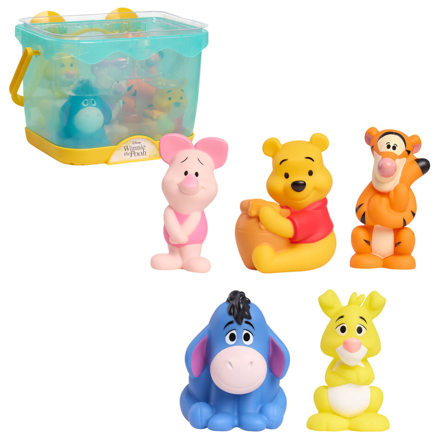 Disney Winnie the Pooh Set aus 5 Badezimmer Figuren Produktfoto
