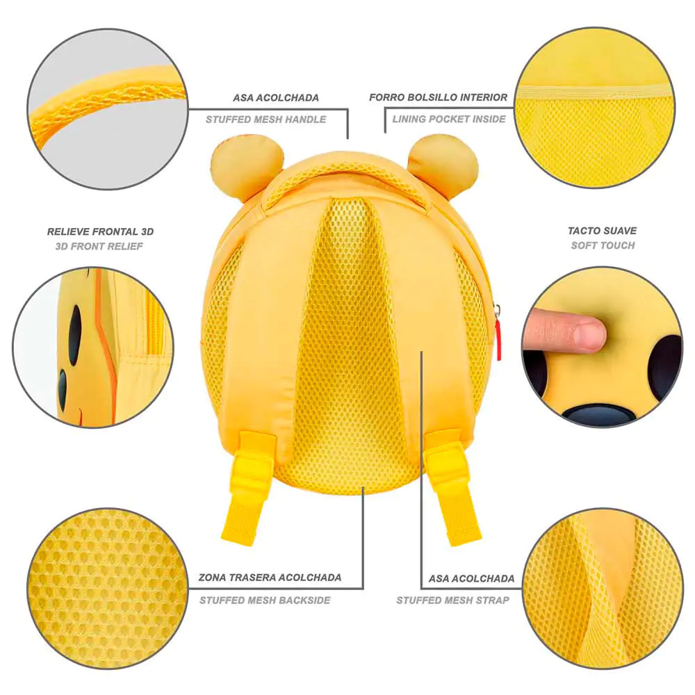 Disney Winnie the Pooh Emoji 3D Rucksack 22cm Produktfoto