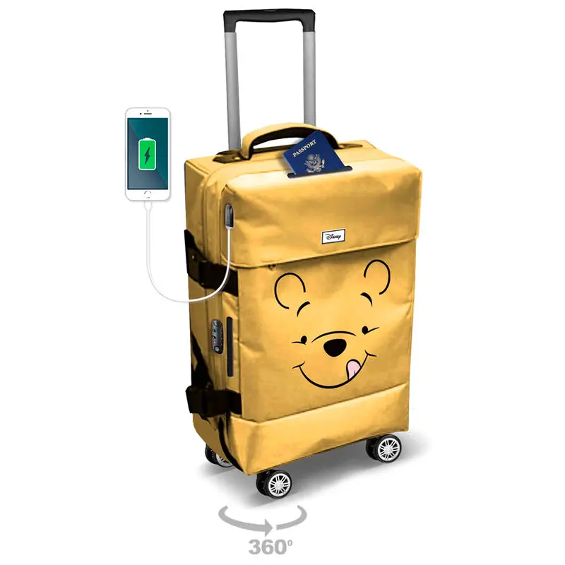 Disney Winnie the Pooh Face Trolley Koffer 55cm Produktfoto