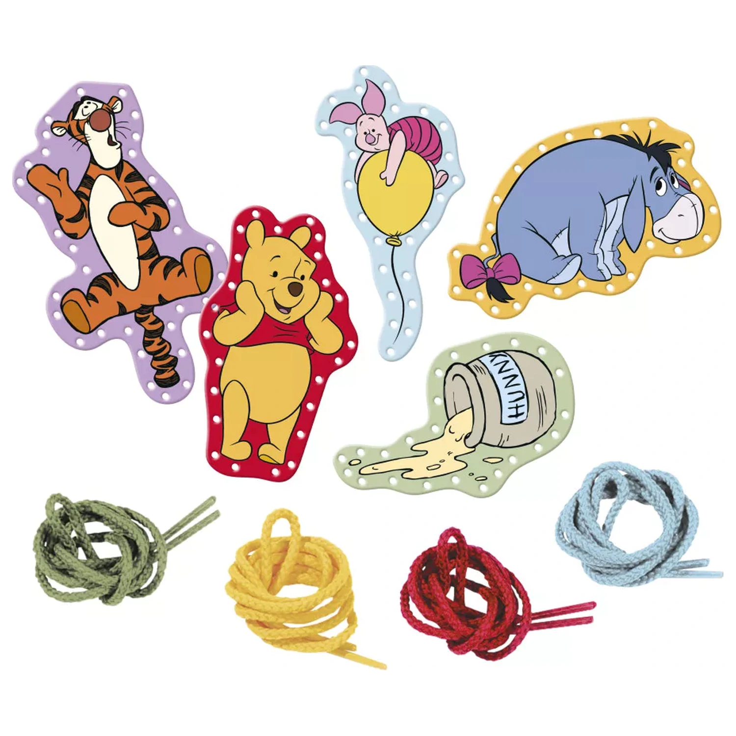 Disney Winnie the Pooh Happy Schnür-Karten 5 Stück Produktfoto