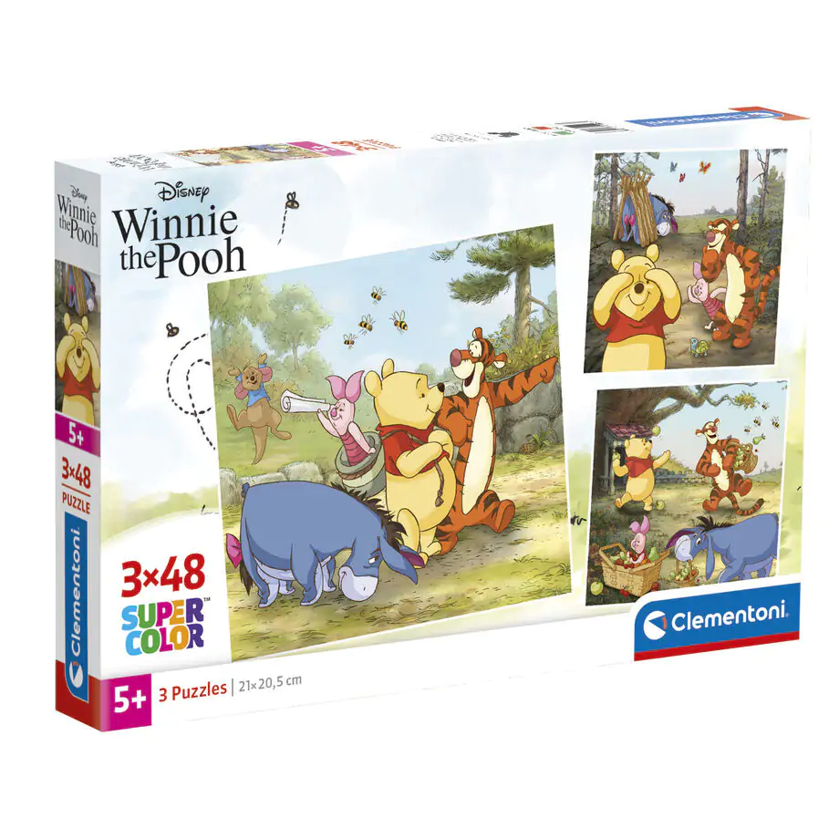 Disney Winnie the Pooh Puzzle 3x48St Produktfoto
