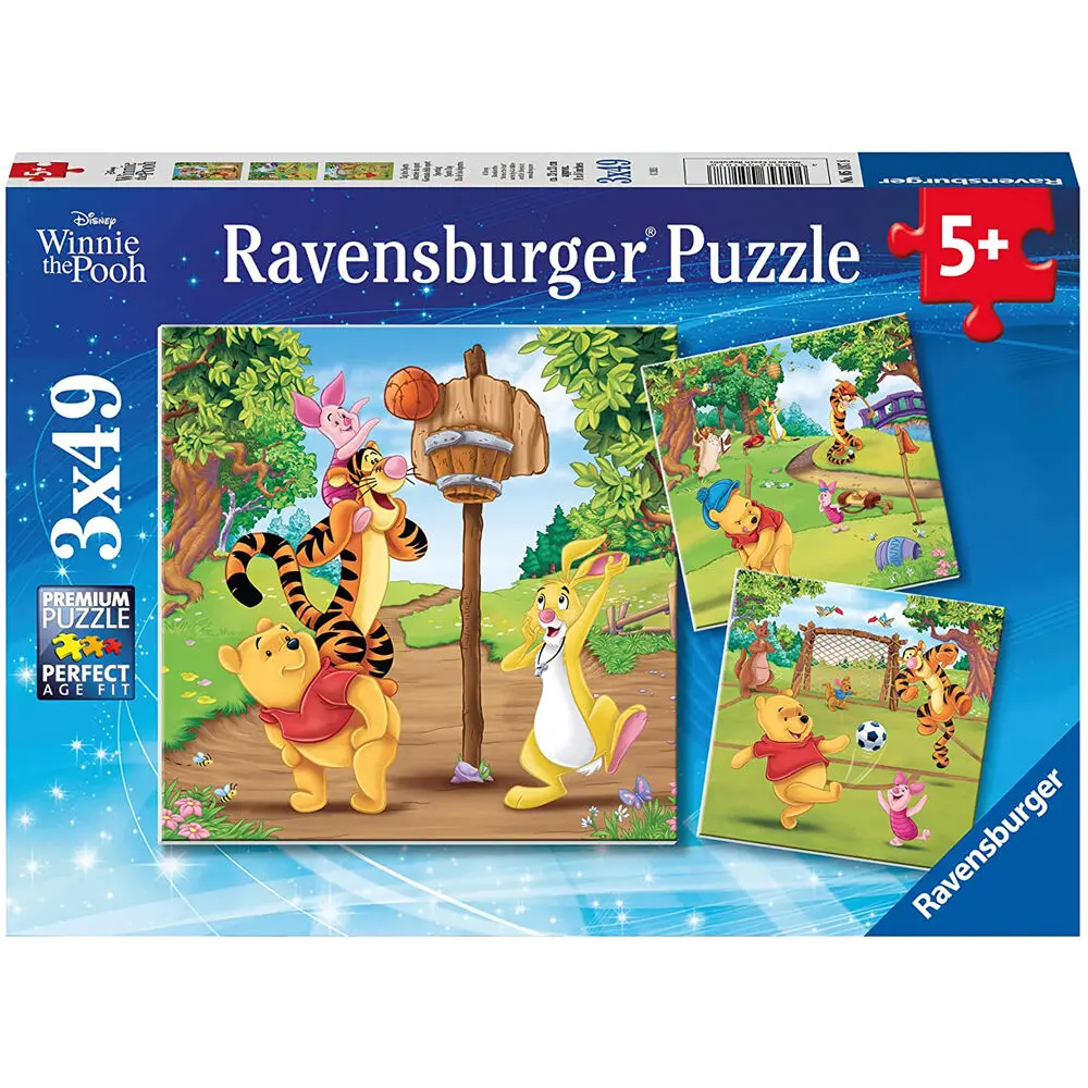 Disney Winnie the Pooh Puzzle 3x49 Teile Produktfoto