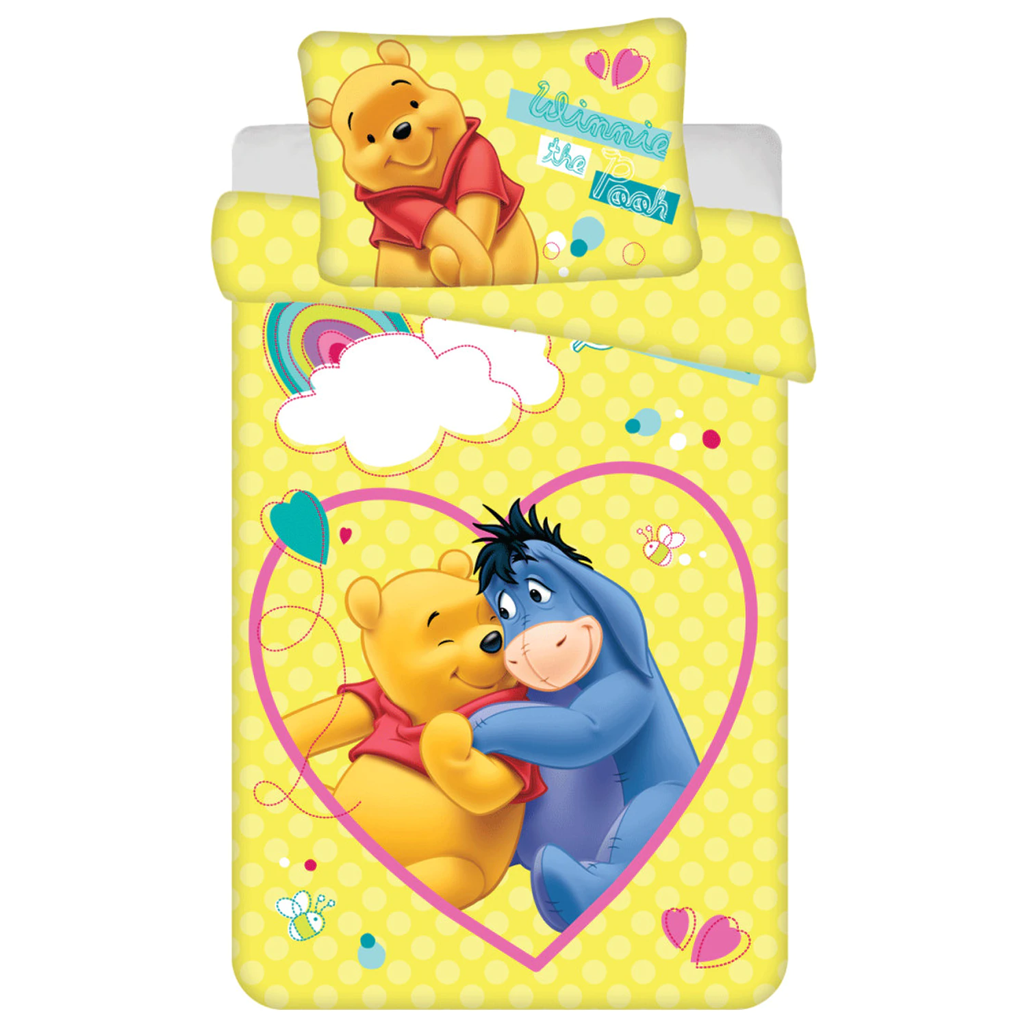 Disney Winnie the Pooh Smile Kinder Bettbezug Produktfoto