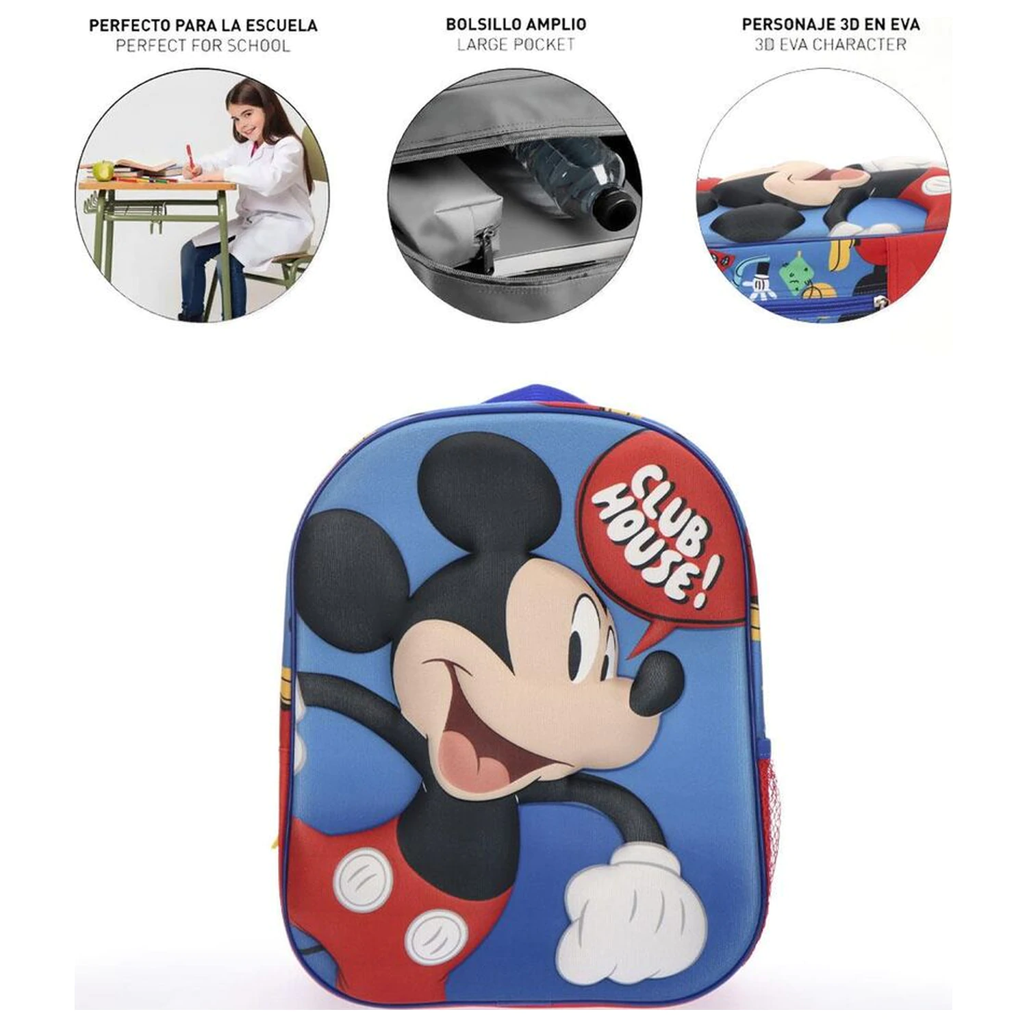 Disney Mickey 3D Rucksack 30cm Produktfoto