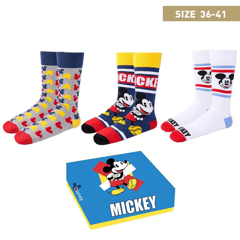 Disney Socken 3er-Pack Mickey Mouse 36-41 Produktfoto