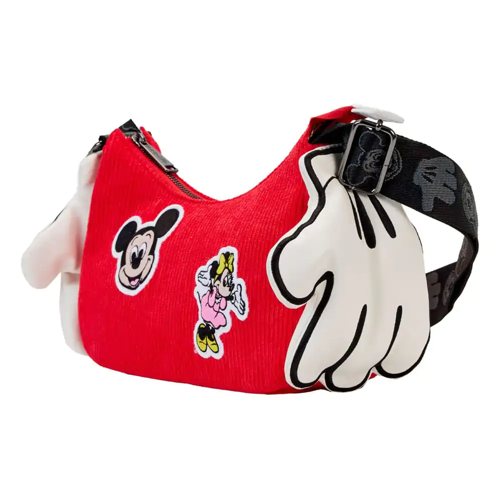Disney by Loungefly Umhängetasche Mickey &amp; Minnie 100th Anniversary Mickey Hands Produktfoto