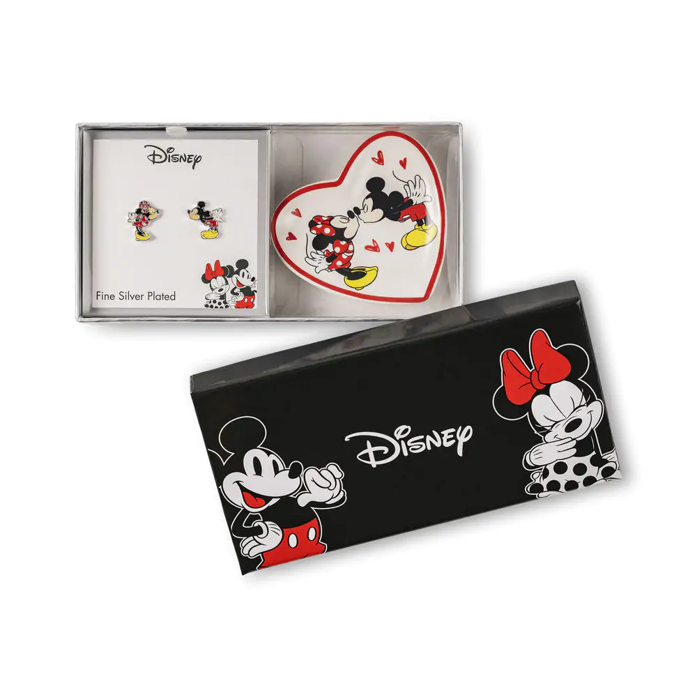 Disney Mickey & Minnie Ohrringe und Schmuckteller Produktfoto