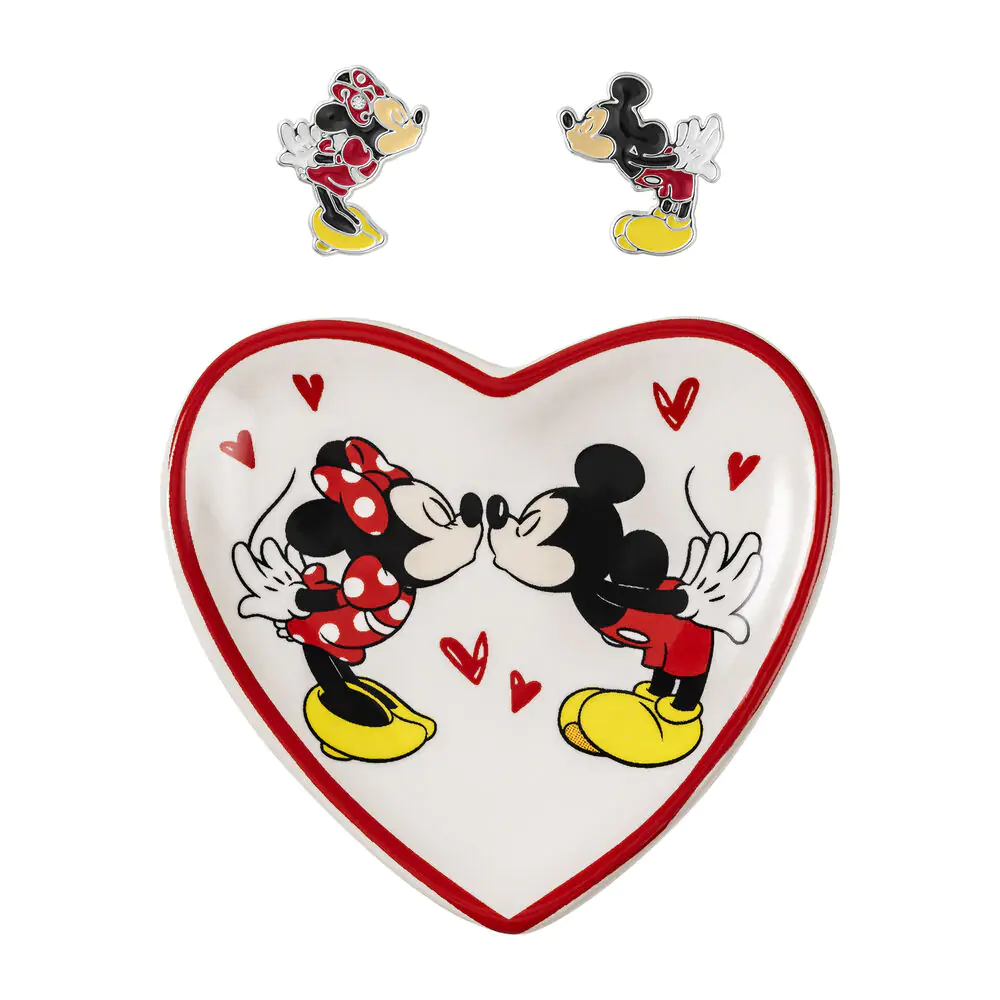 Disney Mickey & Minnie Ohrringe und Schmuckteller Produktfoto