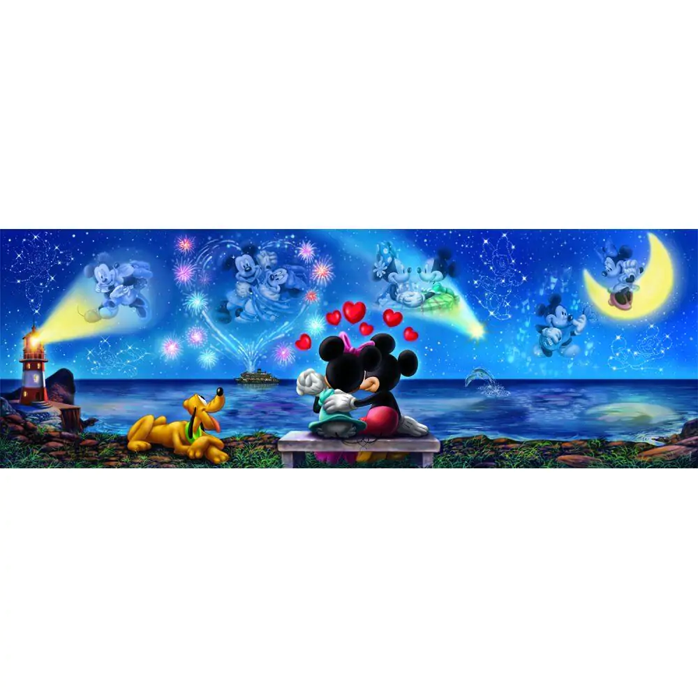 Disney Mickey & Minnie Panorama Puzzle 1000St Produktfoto