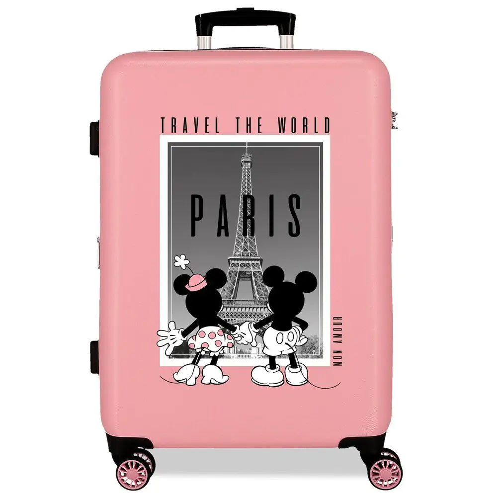 Disney Mickey & Minnie Paris ABS Trolley Koffer 68cm Produktfoto