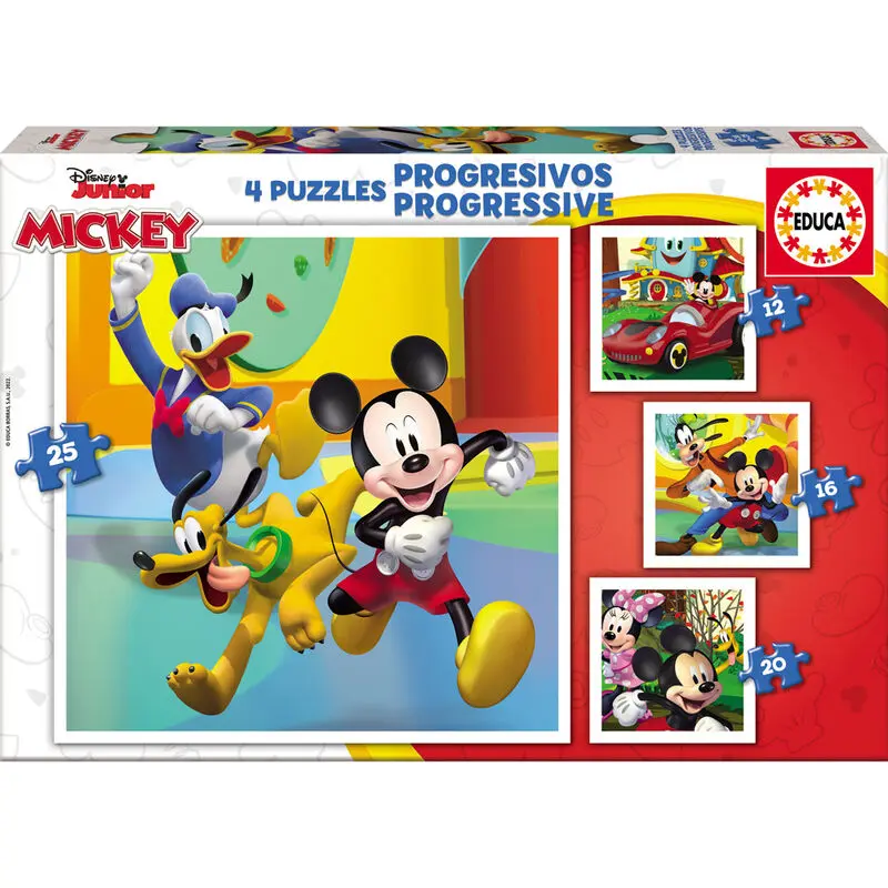 Disney Mickey and Friends progressive Puzzle 12-16-20-25St termékfotó