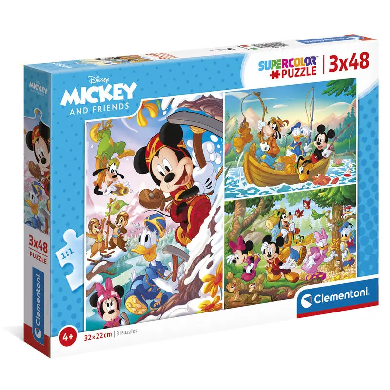 Disney Mickey and Friends Puzzle 3x48St termékfotó