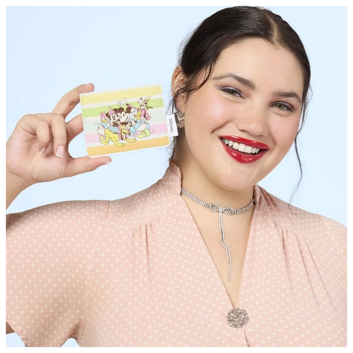 Disney by Loungefly Kartenhalter Mickey and Friends Rainbow Stripes Produktfoto