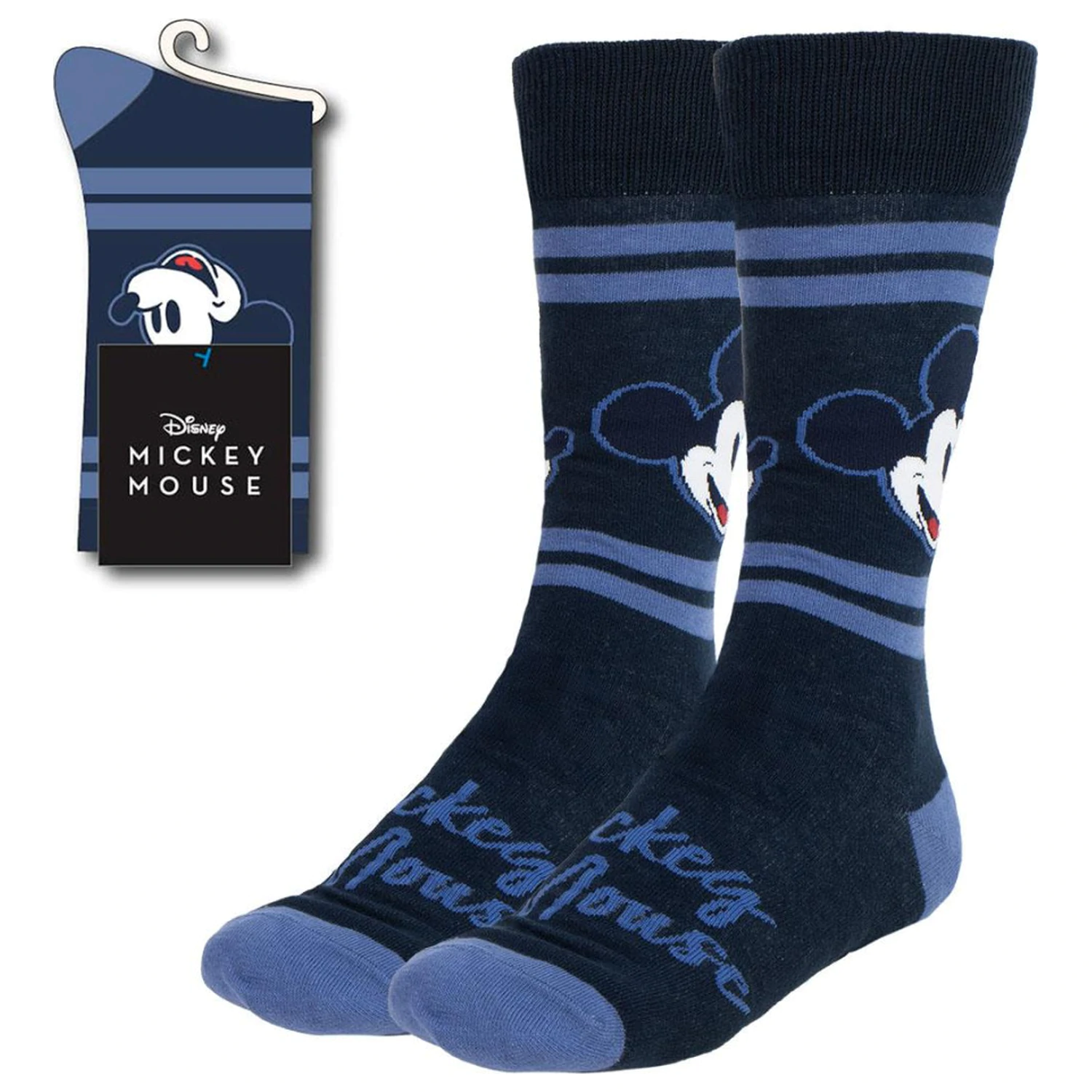 Disney Mickey Blue Herren Lange Socken 38/45 Produktfoto