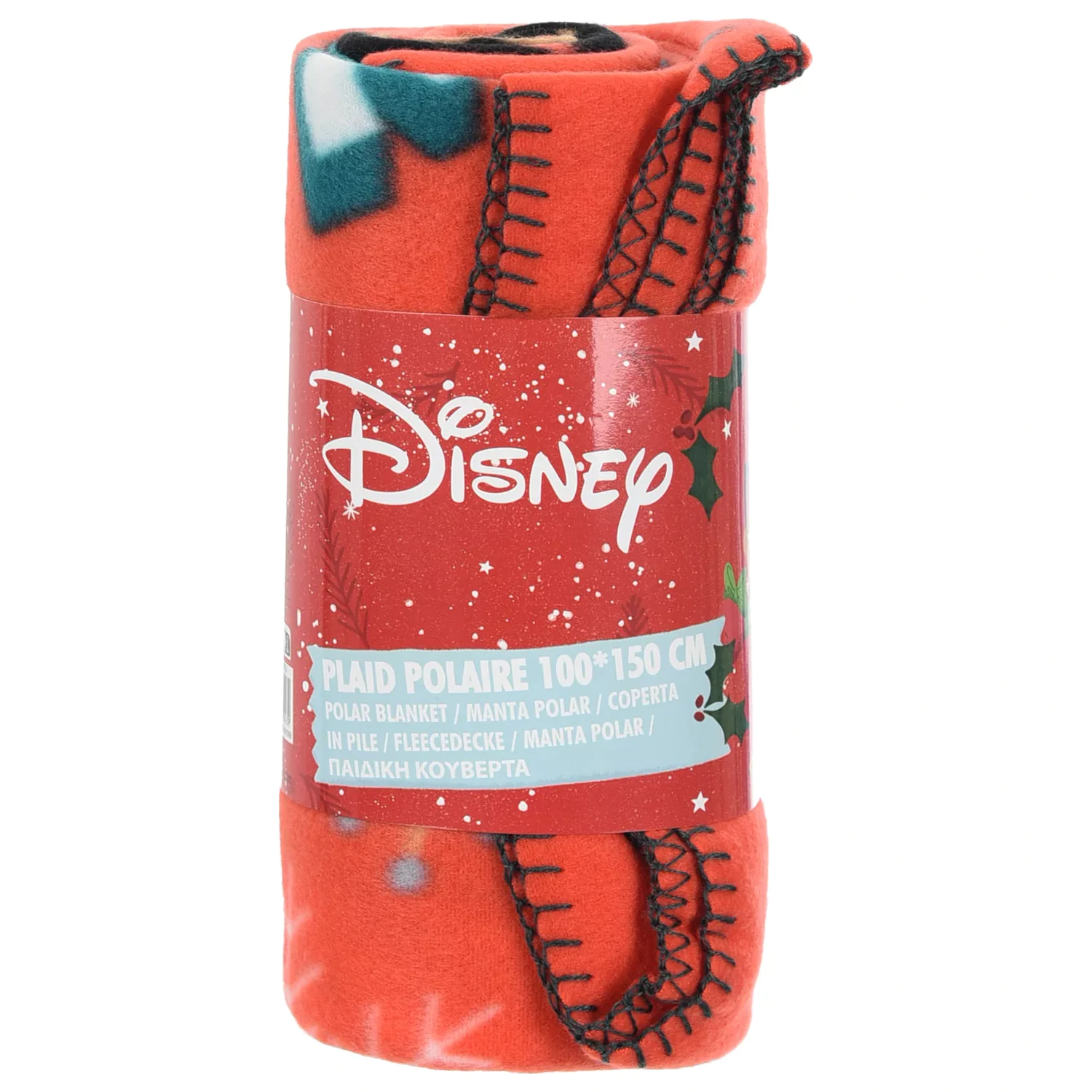 Disney Mickey Bright Christmas Fleece-Decke 100x150cm Produktfoto