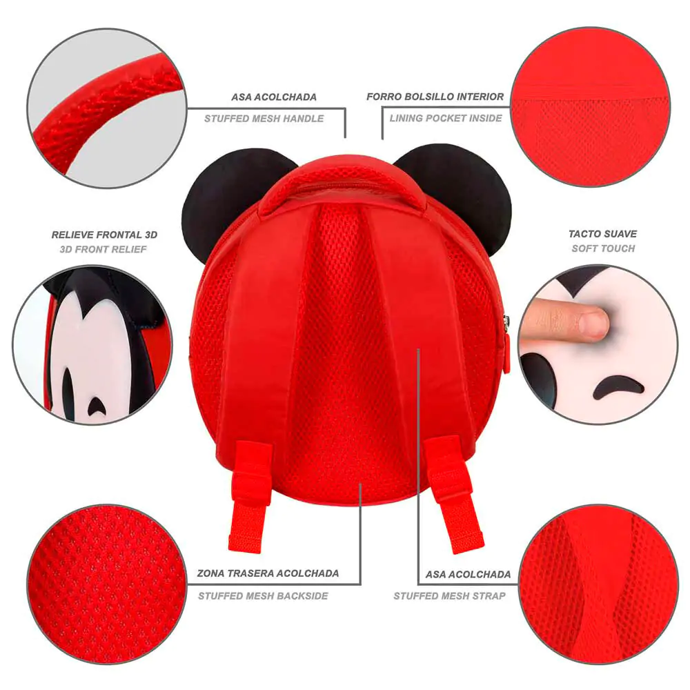 Disney Mickey Emoji 3D Rucksack 22cm Produktfoto