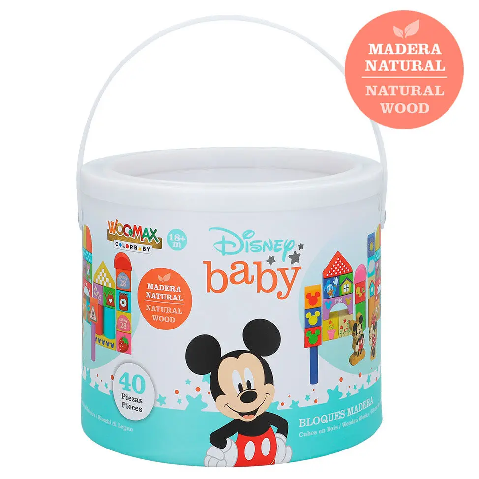 Disney Mickey and Minnie 40 hölzern blocks tin Produktfoto