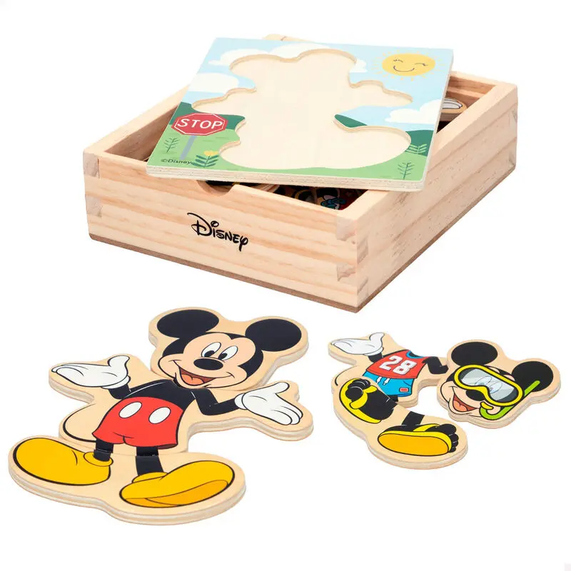 Disney Mickey hölzern puzzle Produktfoto