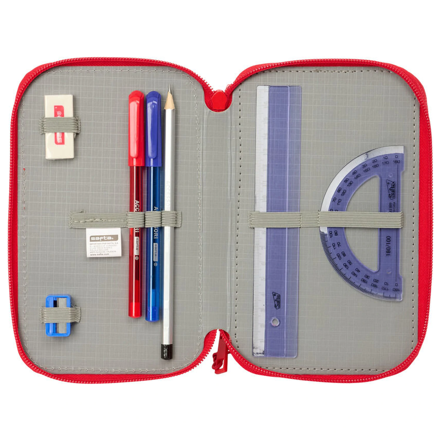 Disney Mickey & Friends Racing Dreifach-Federmäppchen 37-teilig Produktfoto