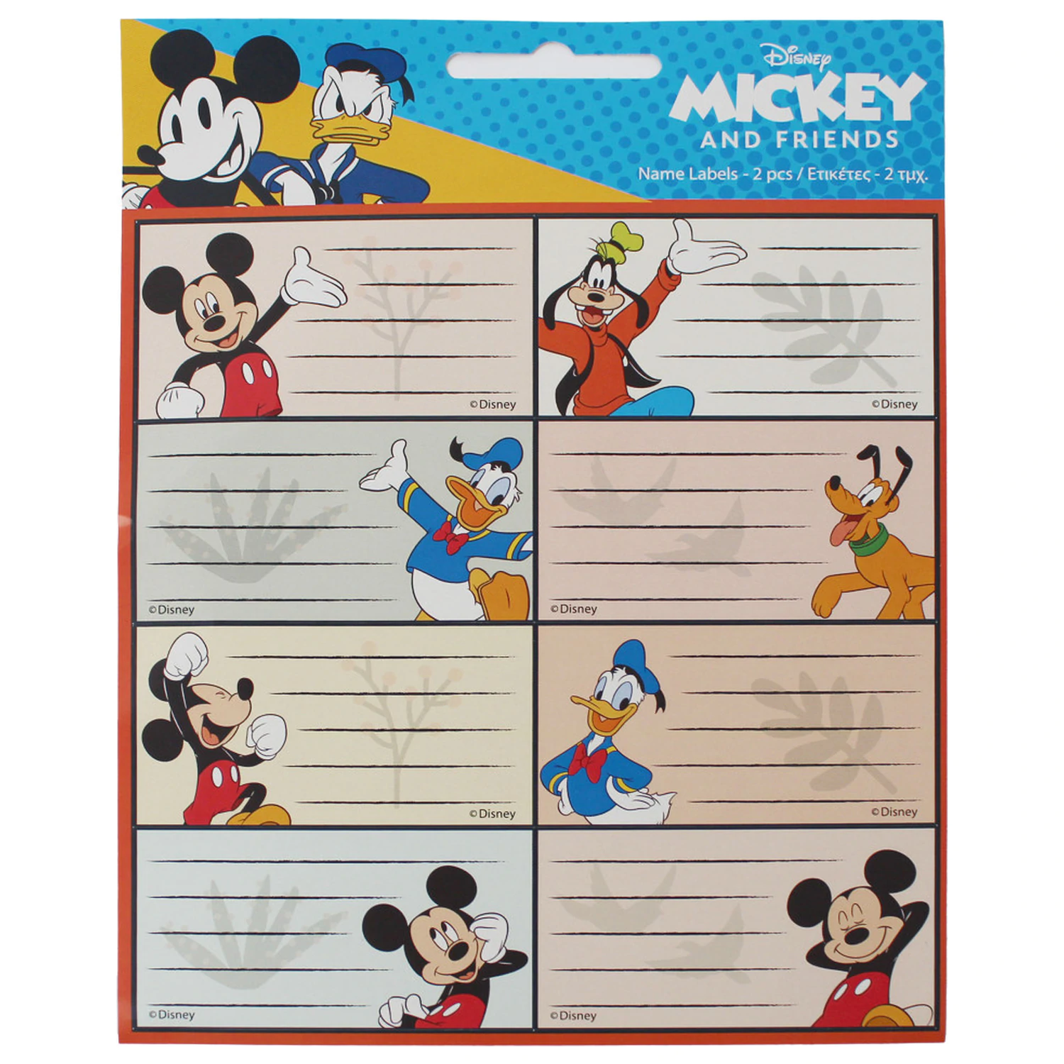 Disney Mickey Fun Notizbuch Etikett 16 Stück Produktfoto