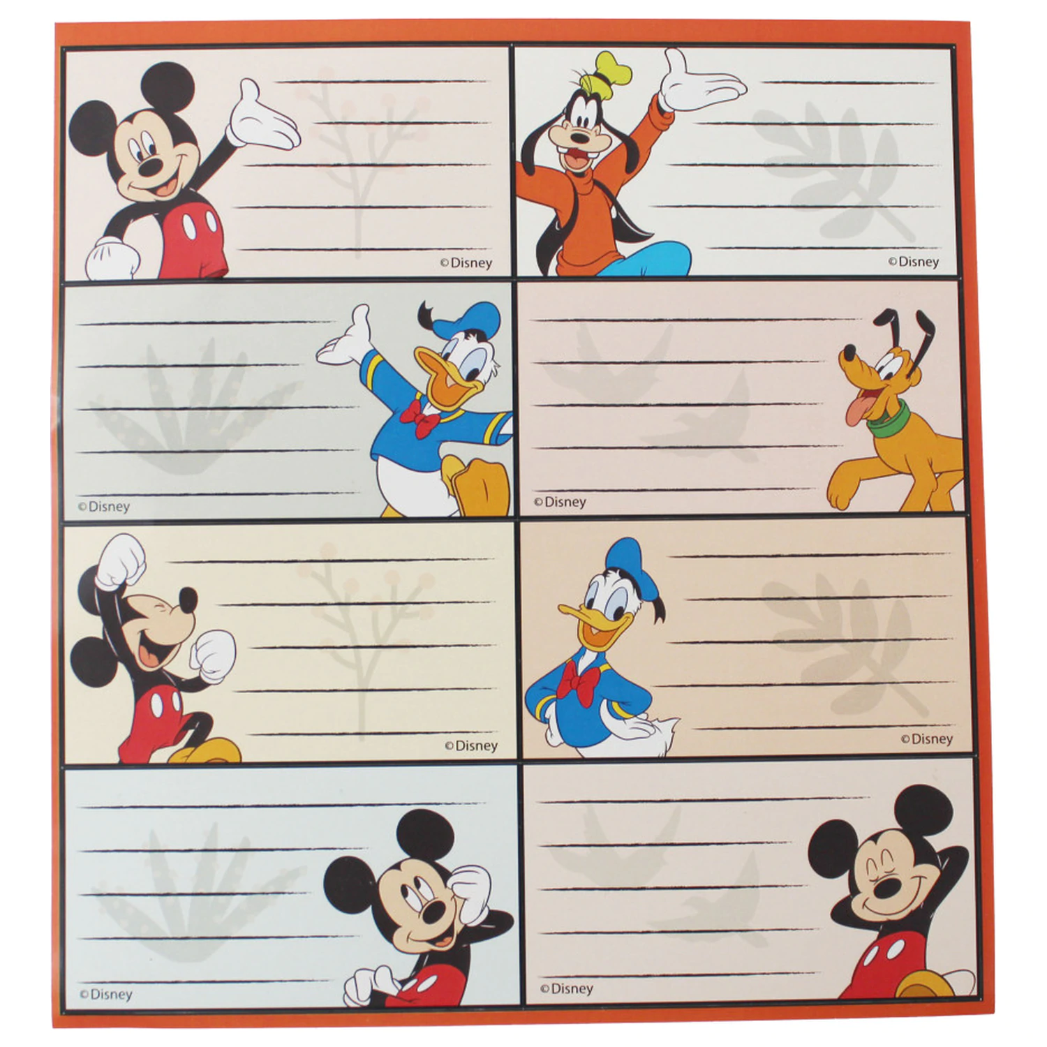 Disney Mickey Fun Notizbuch Etikett 16 Stück Produktfoto