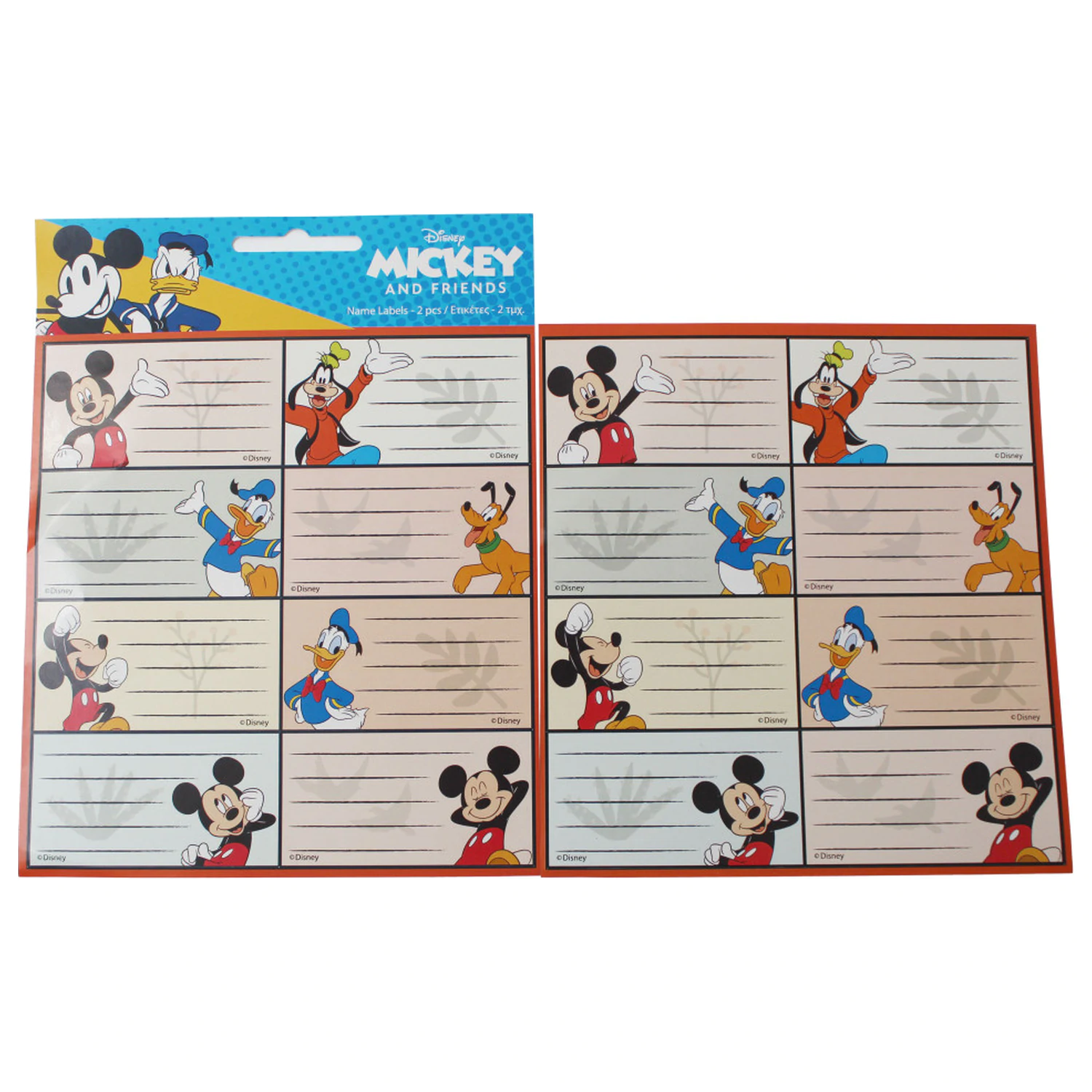 Disney Mickey Fun Notizbuch Etikett 16 Stück Produktfoto