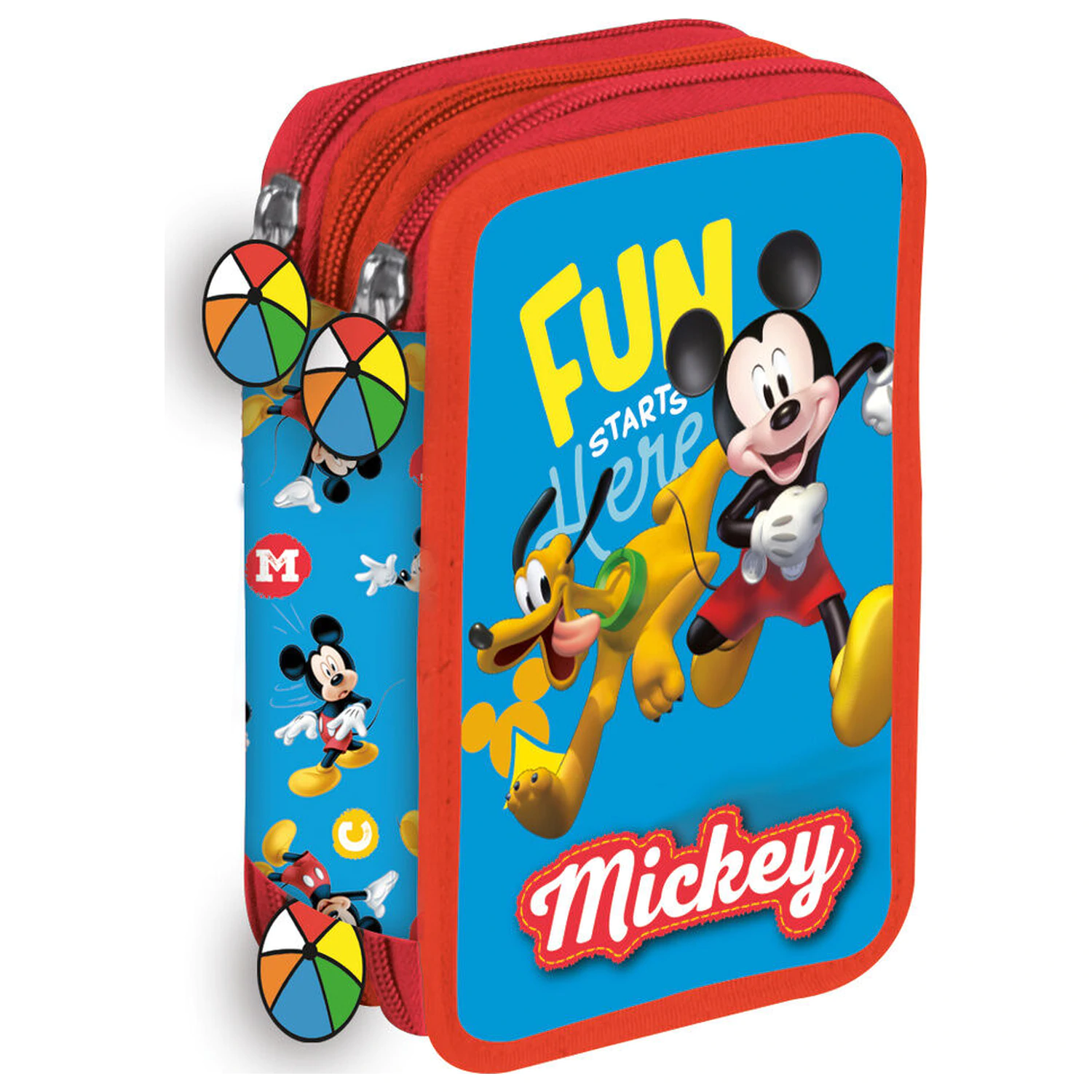 Disney Mickey Fun dreifaches Federmäppchen Produktfoto