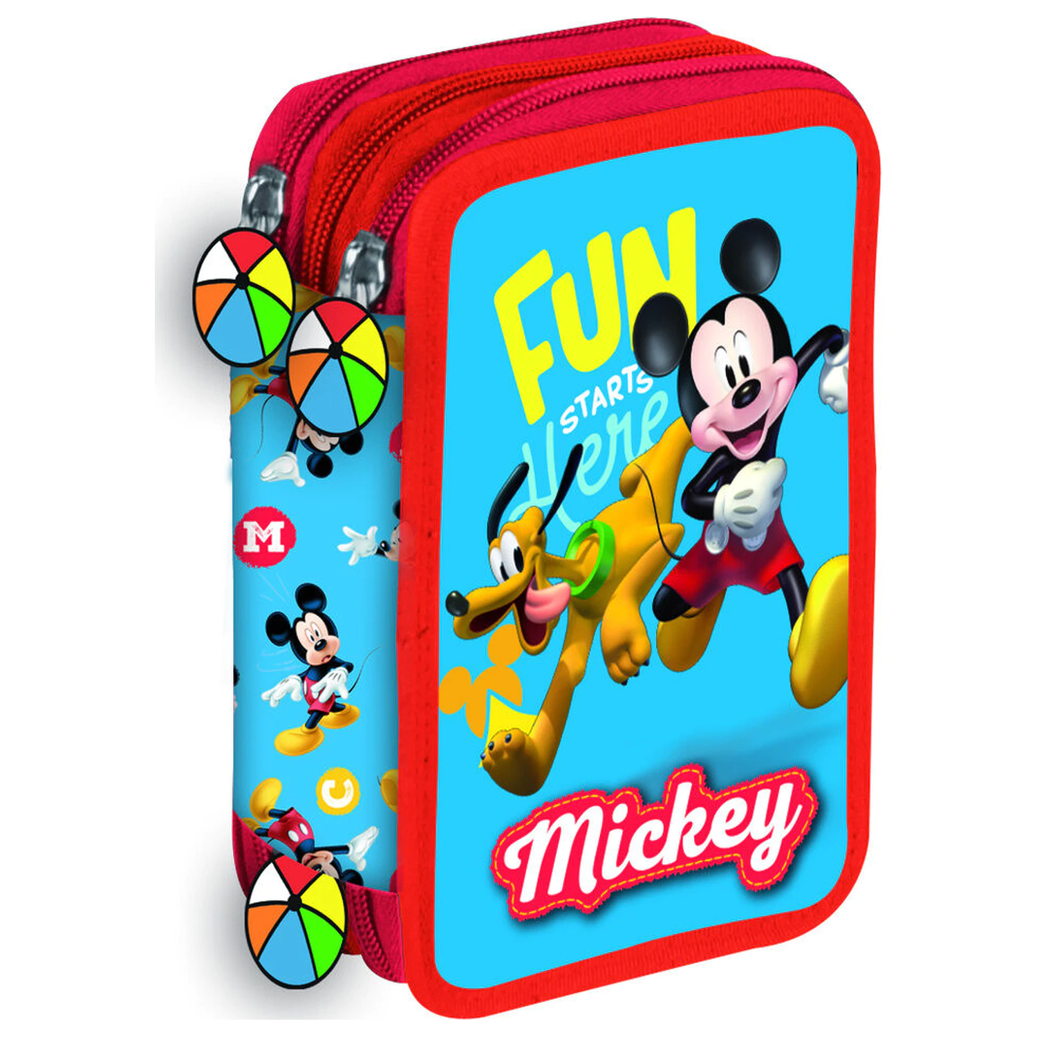 Disney Mickey Fun dreifaches Federmäppchen Produktfoto