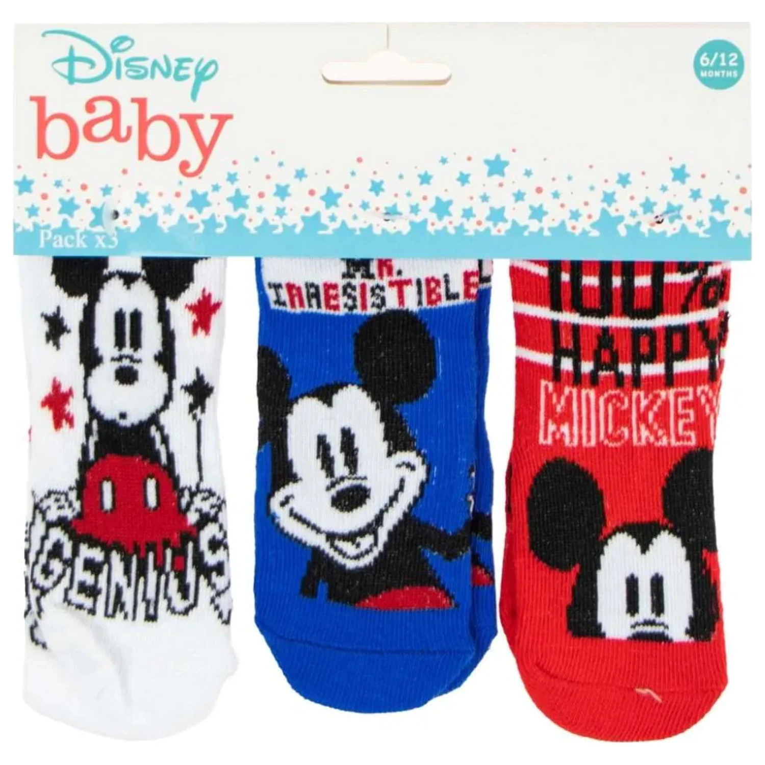 Disney Mickey Genius Babysocken 0/6 Monate Produktfoto