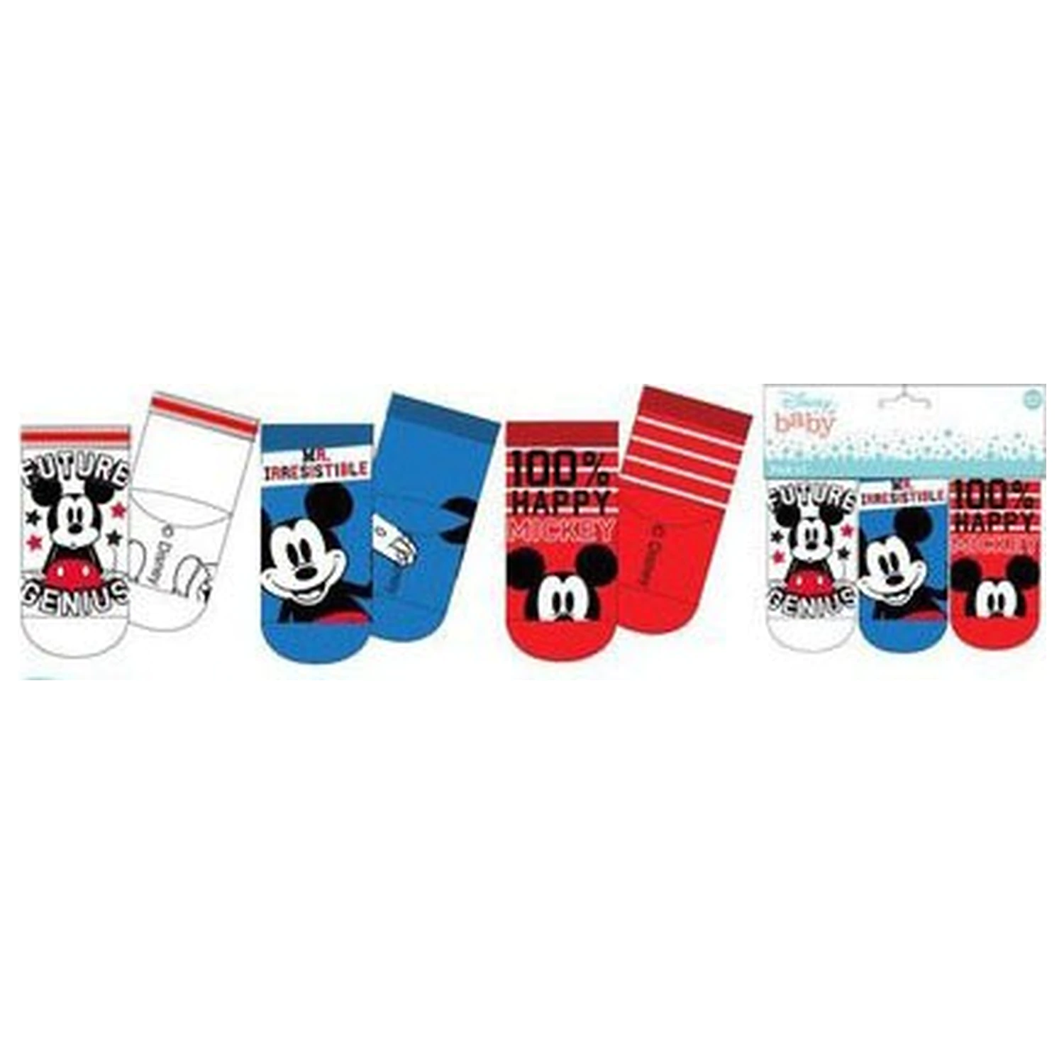 Disney Mickey Genius Baby-Socken 6/12 Monate Produktfoto