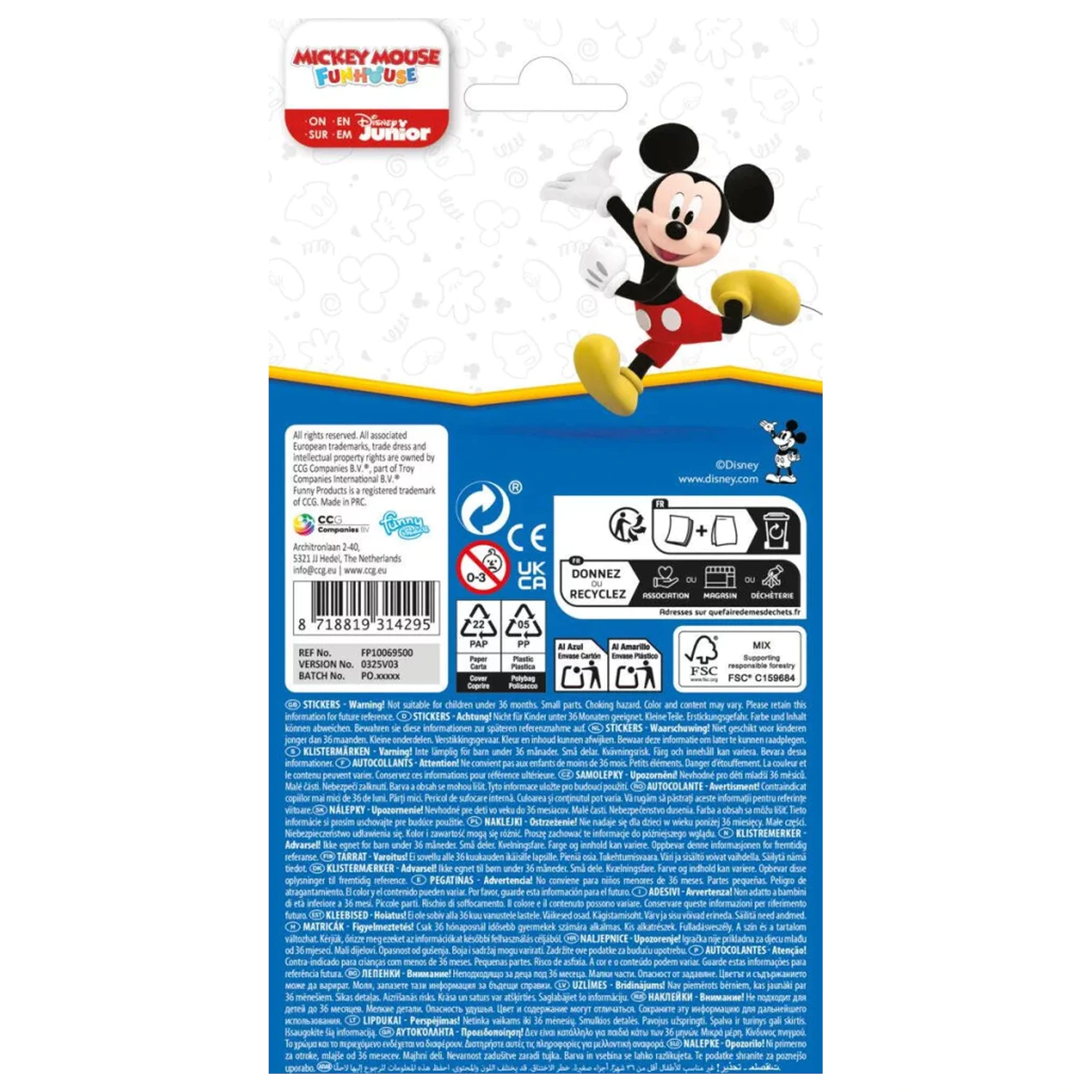 Disney Mickey Go For It Aufkleber Produktfoto