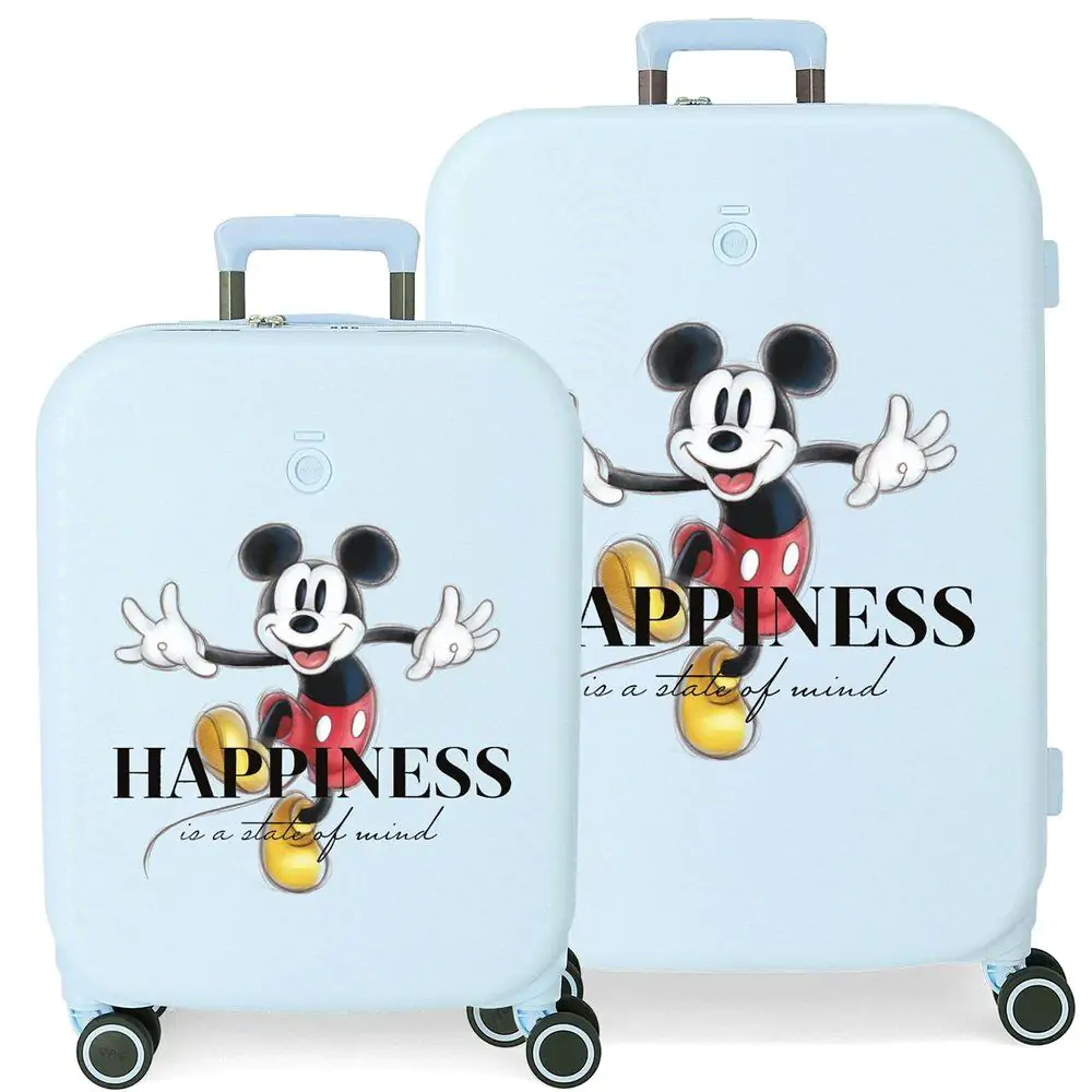 Disney Mickey Happiness ABS 2-er Pack Trolley Koffers Produktfoto