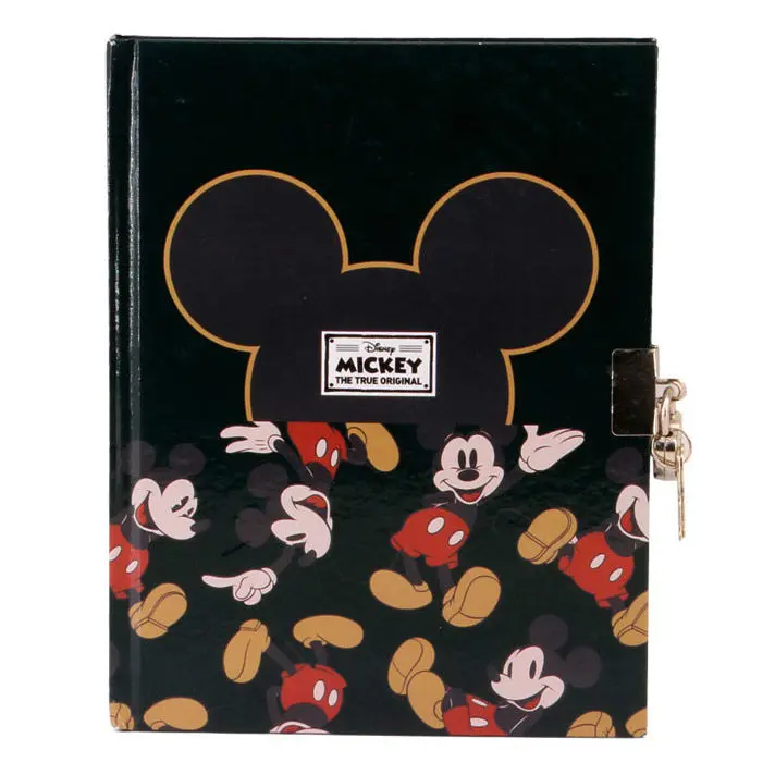 Disney Mickey Echtes Tagebuch mit Schlüssel Produktfoto