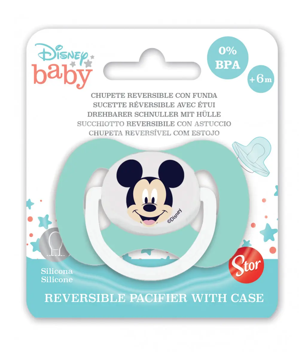 Disney Mickey Wendbarer Baby Schnuller mit Etui Produktfoto