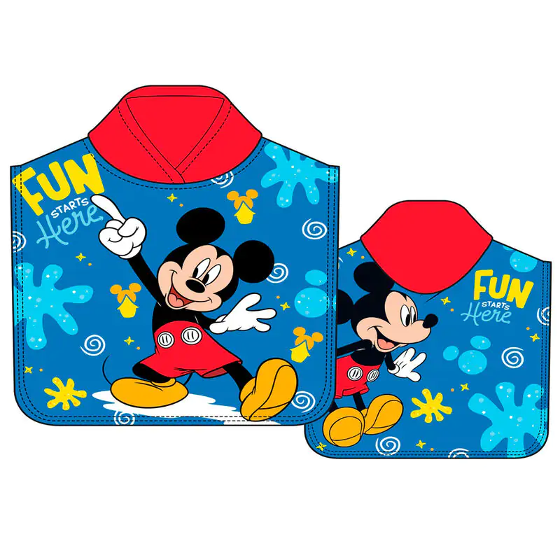 Disney Mickey Microfaser Poncho Handtuch Produktfoto