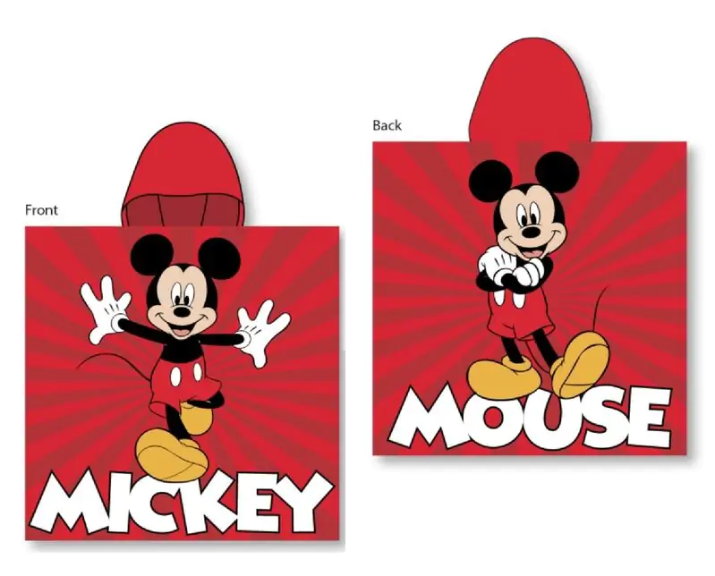 Disney Mickey Microfaser Poncho Handtuch Produktfoto