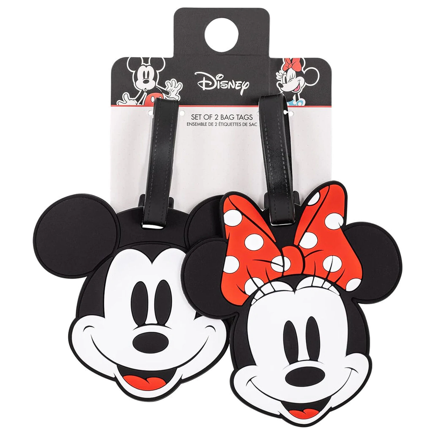 Disney Mickey & Minnie Set von 2 Gepäckanhängern Produktfoto