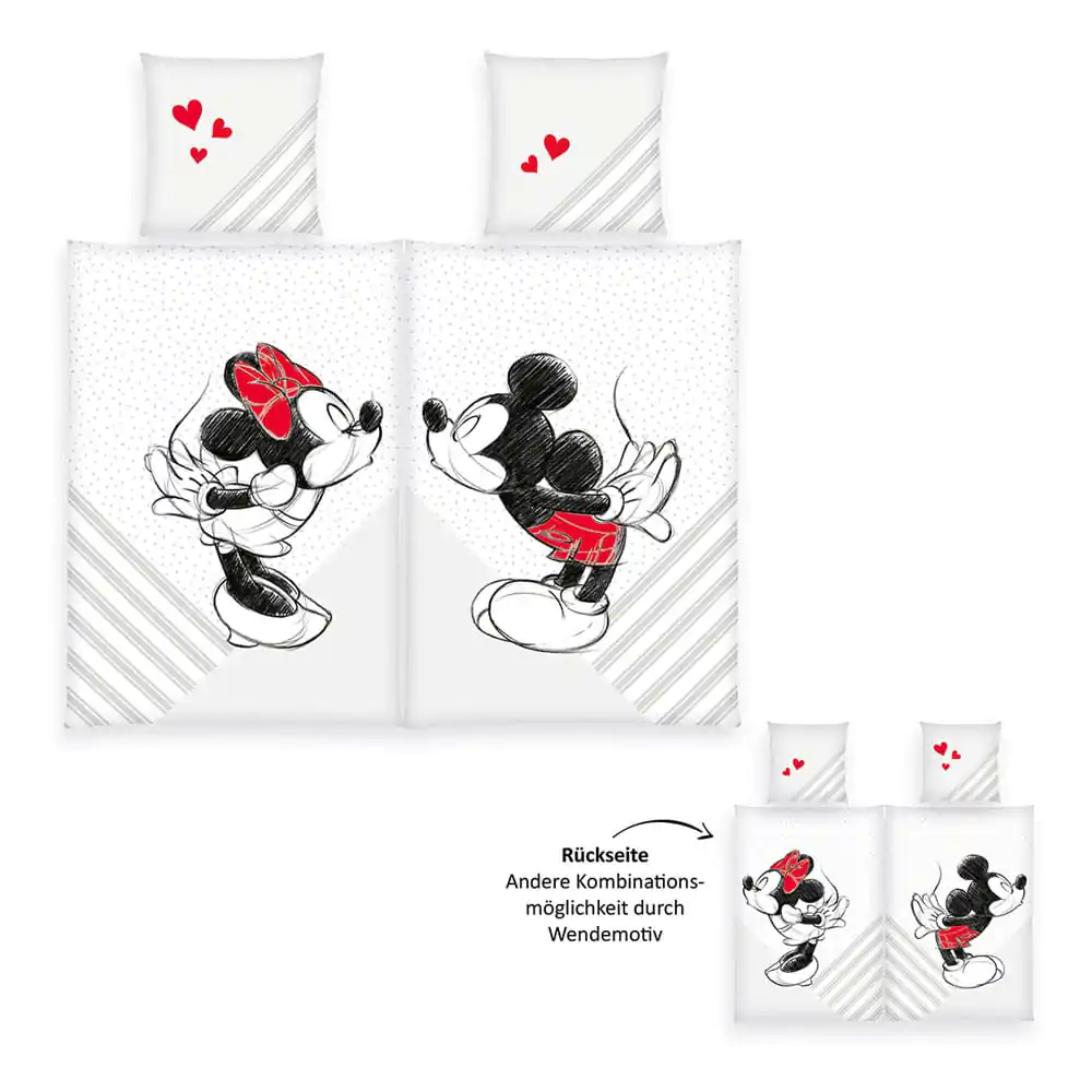 Disney Bettwäsche 2er-Pack Mickey & Minnie Mouse 135 x 200 cm Produktfoto