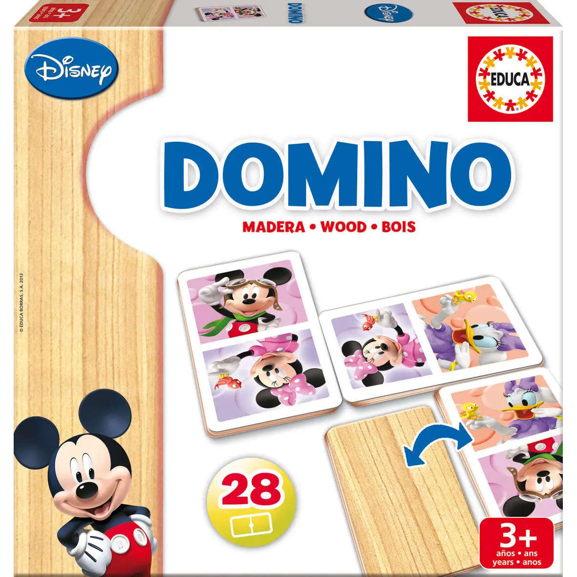 Disney Mickey Minnie hölzern Dominospiel termékfotó