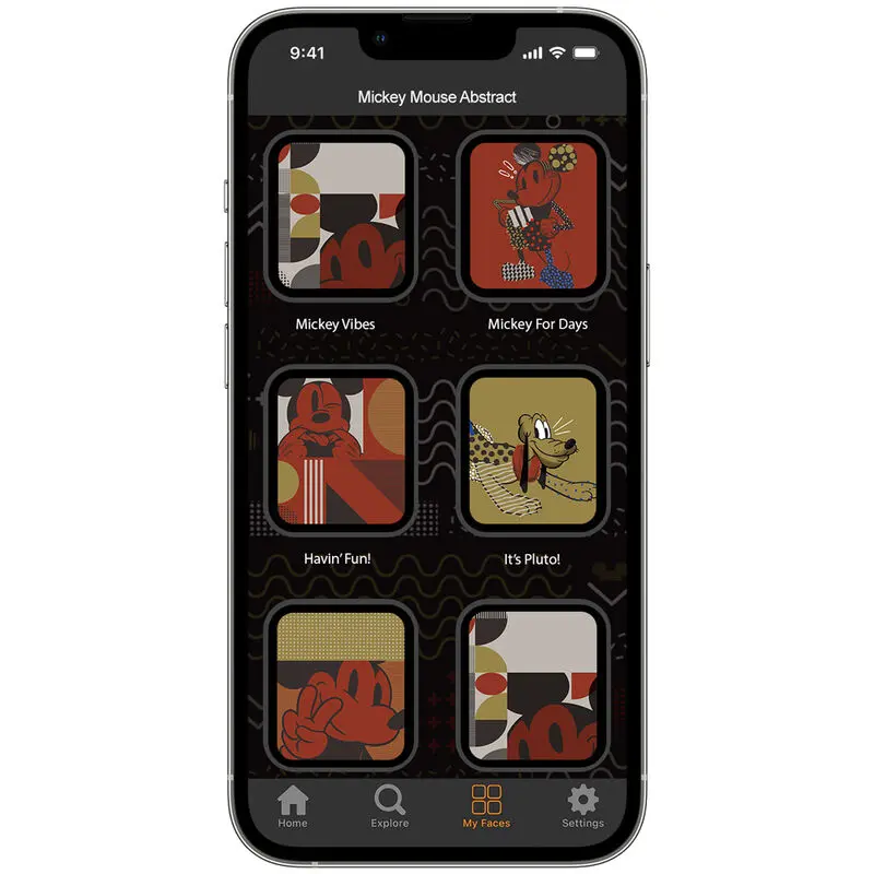 Disney Mickey Mouse Abstract Art Smartwatch-Armband Produktfoto