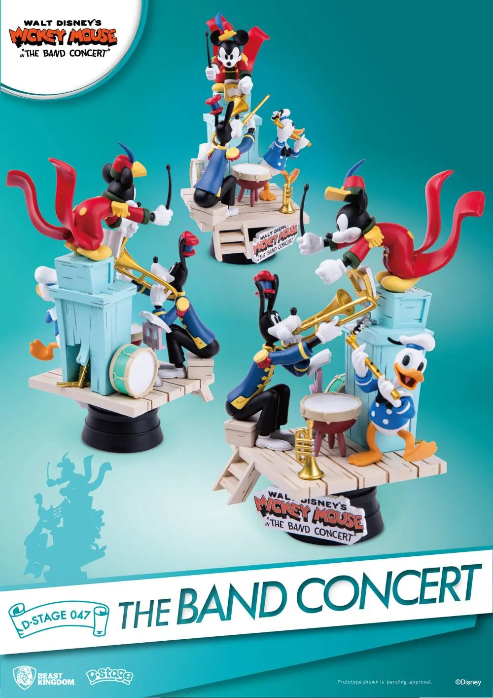 Disney Mickey Mouse D-Stage PVC Diorama The Band Concert 15 cm Produktfoto
