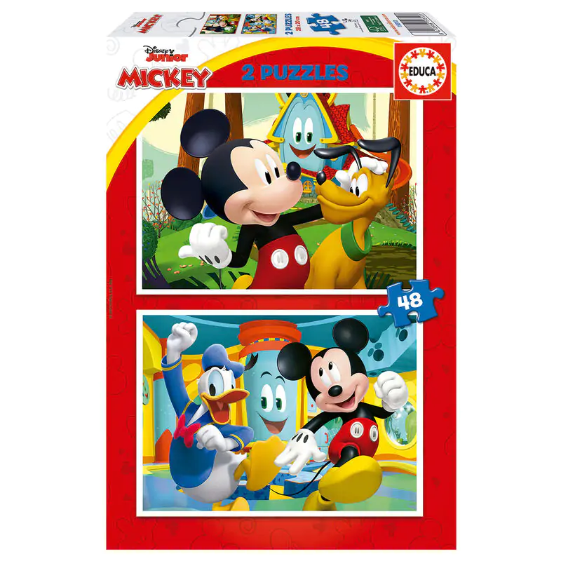 Disney Mickey Mouse Fun House Puzzle 2x48St Produktfoto