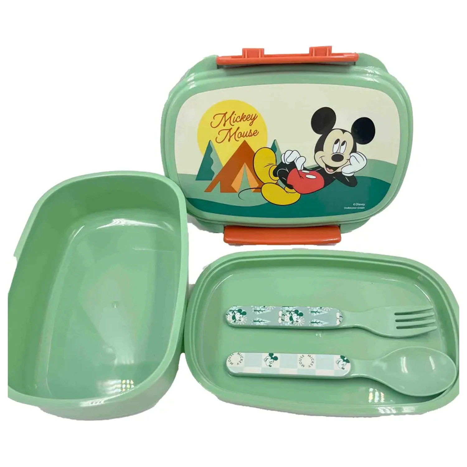 Disney Mickey Nature Brotdose + Besteck-Set Produktfoto