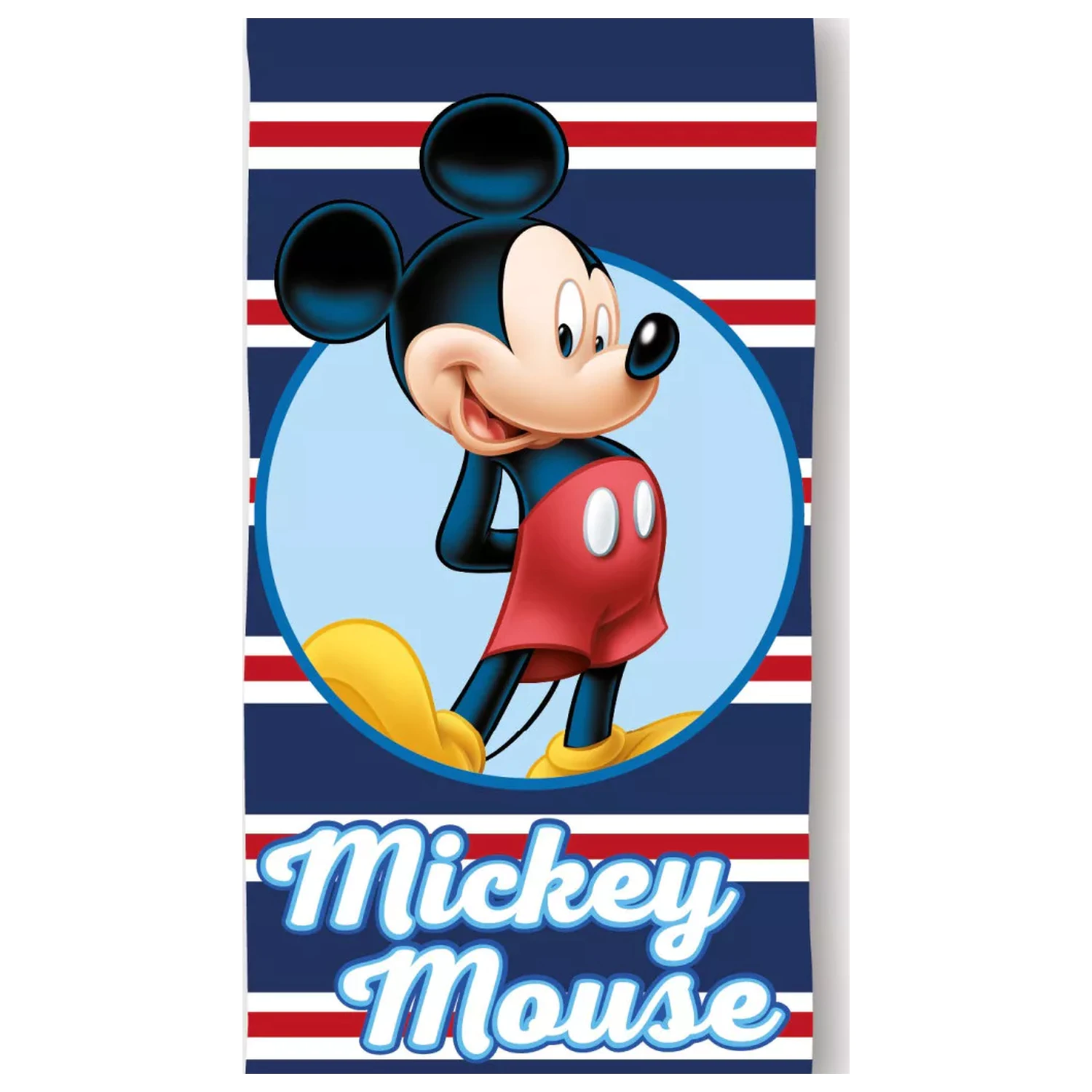 Disney Mickey Navy Stripe Handtuch 70x140cm Produktfoto