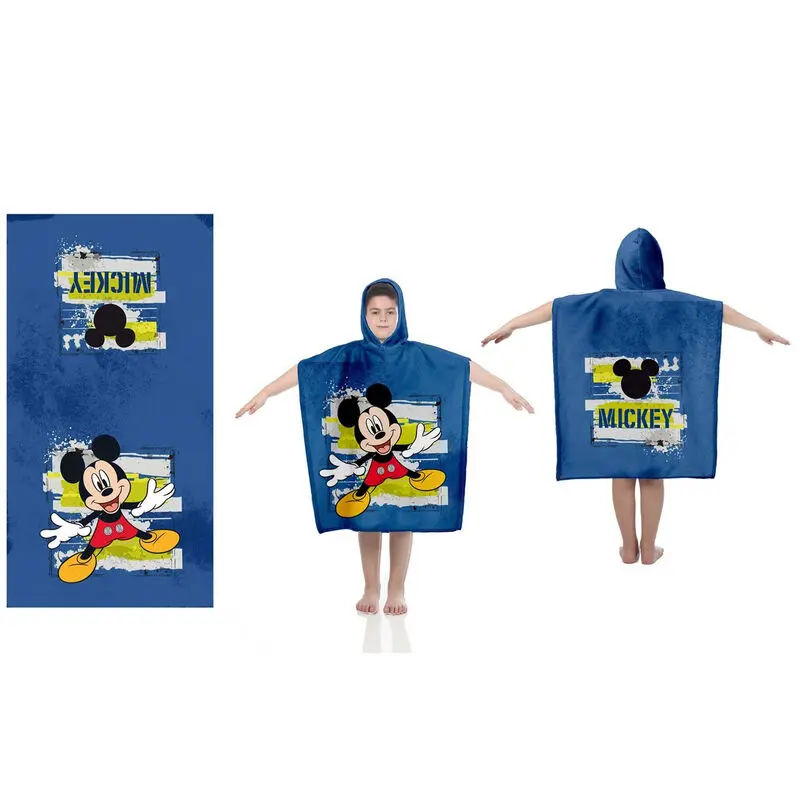 Disney Mickey Baumwolle Poncho Handtuch Produktfoto